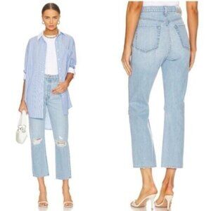 NWT MOTHER Snacks The Tippy Top Sweet Tooth Ankle Lots of Nibbles Jeans Size 25